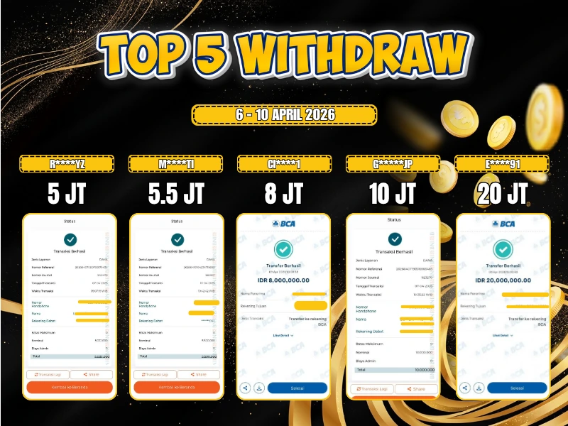 TOP 5 WD 6 - 10 APRIL 2026