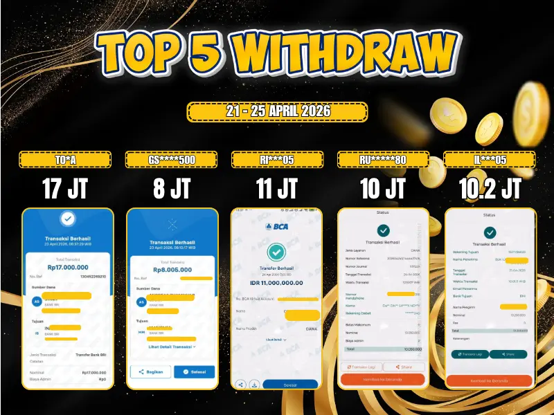 TOP 5 WD 21 April - 25 April 2026