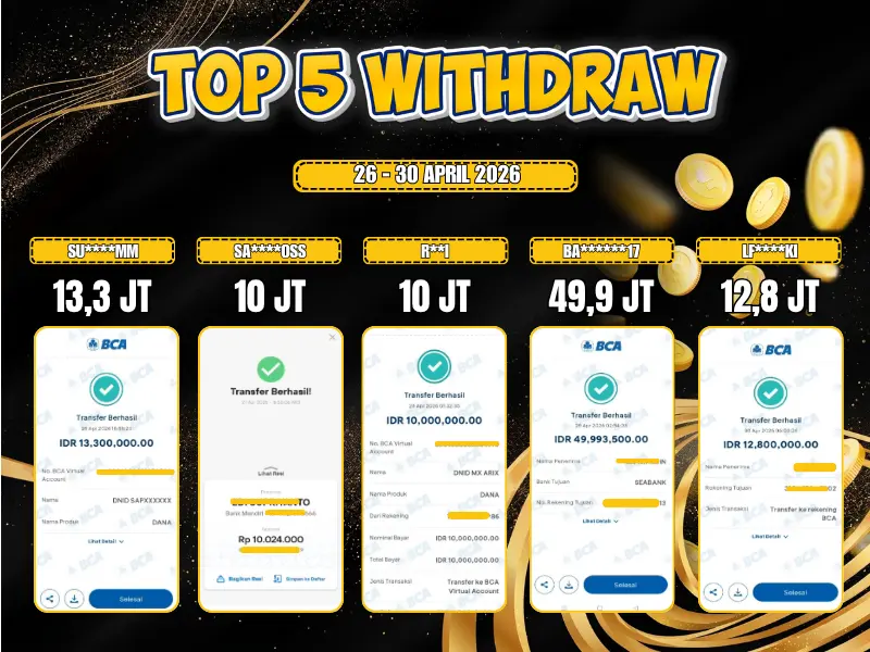 TOP 5 WD 26 April - 30 April 2026