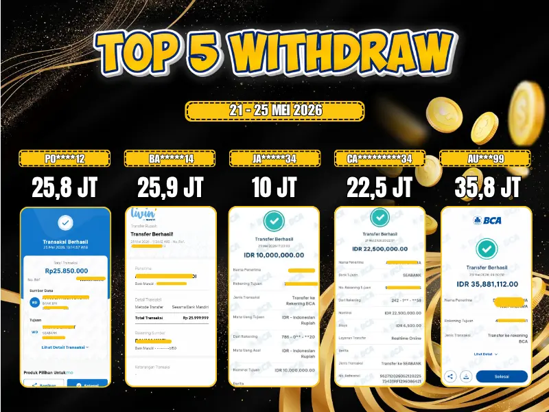TOP 5 WD 21 MEI - 25 MEI 2026